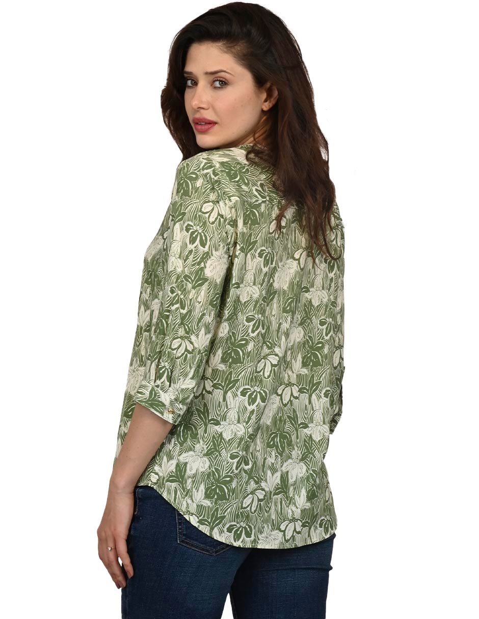 Blusa Ferrioni manga 3/4 para mujer