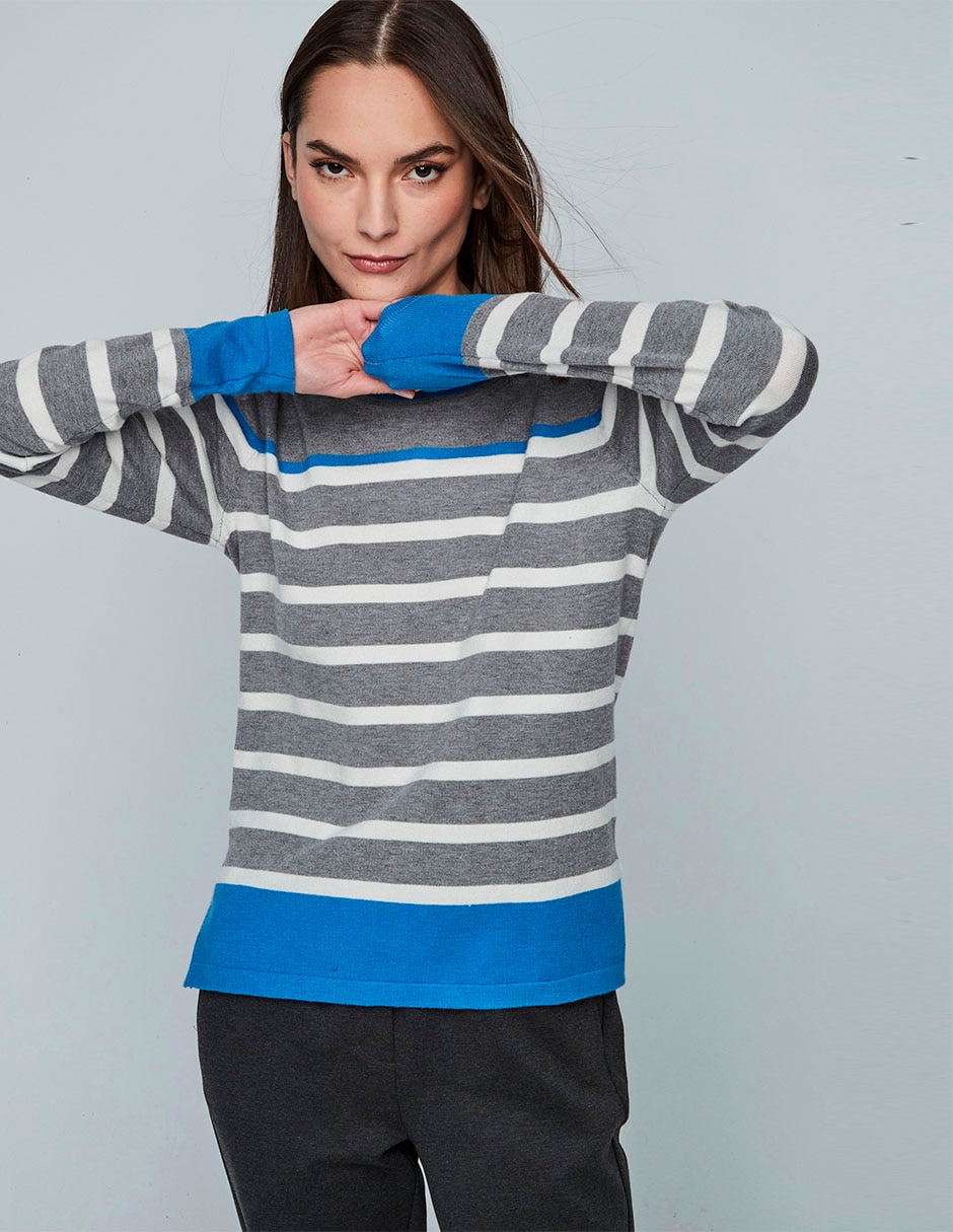 Suéter cuello redondo para mujer 6