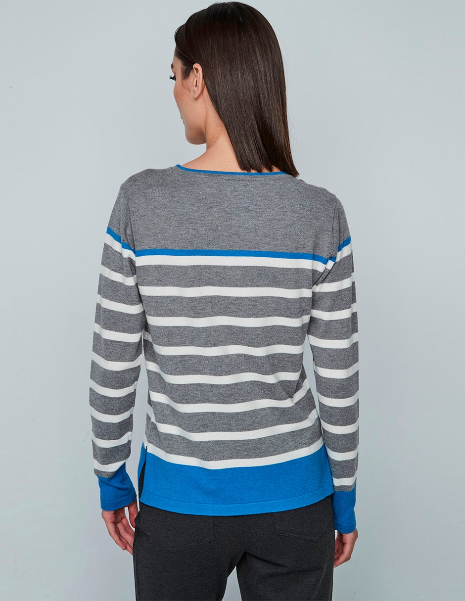 Suéter cuello redondo para mujer 7
