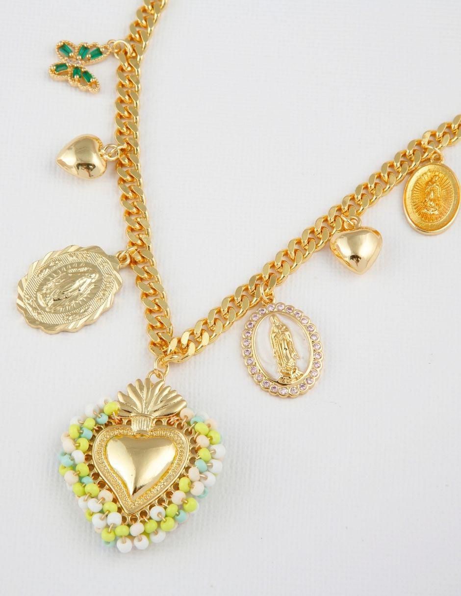 Collar corazón Milagritos Alelí 3