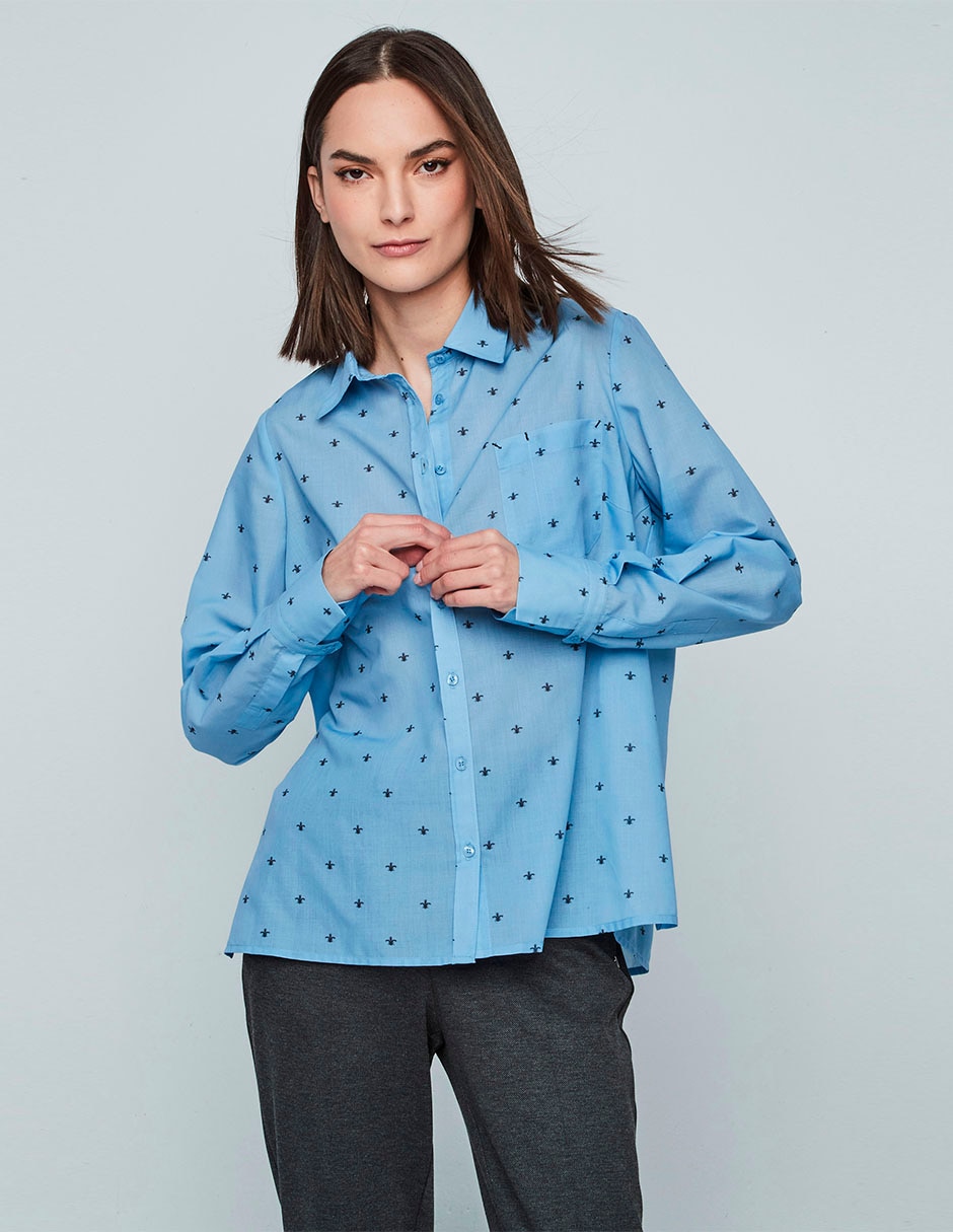 Blusa manga larga para mujer 6