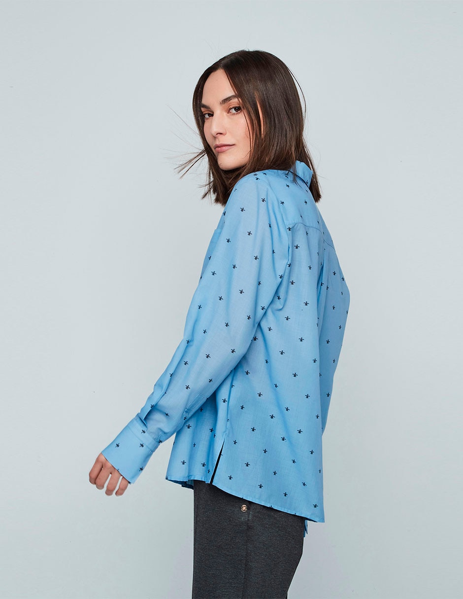 Blusa manga larga para mujer 7