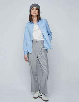 Pantalón de vestir Dándara straight para mujer
