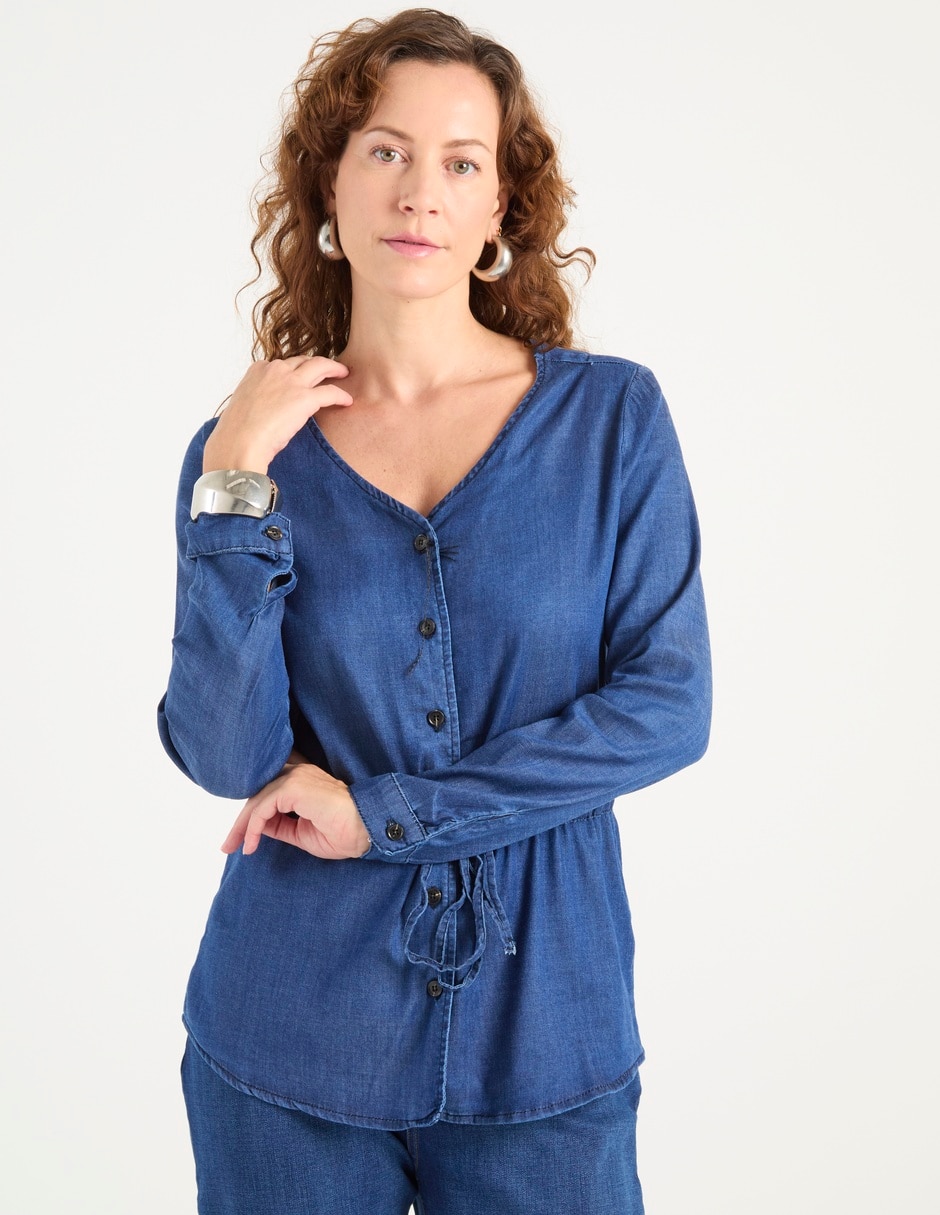 Blusa manga larga para mujer 1