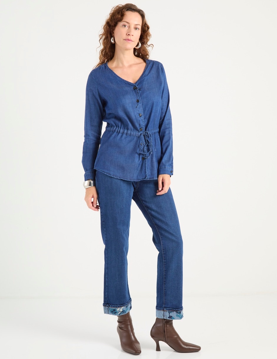 Blusa manga larga para mujer 7