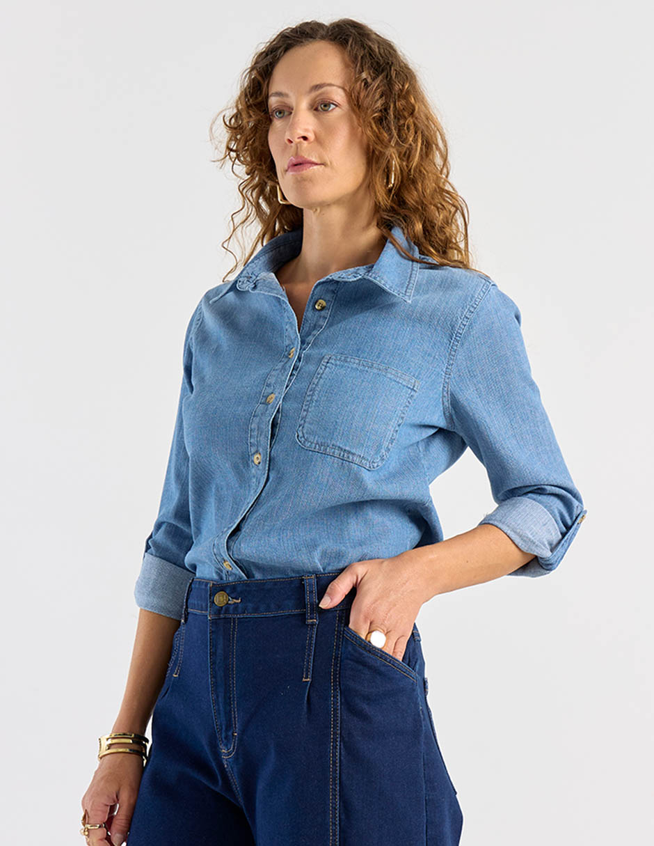 Blusa camisera Lieb manga larga para mujer 1