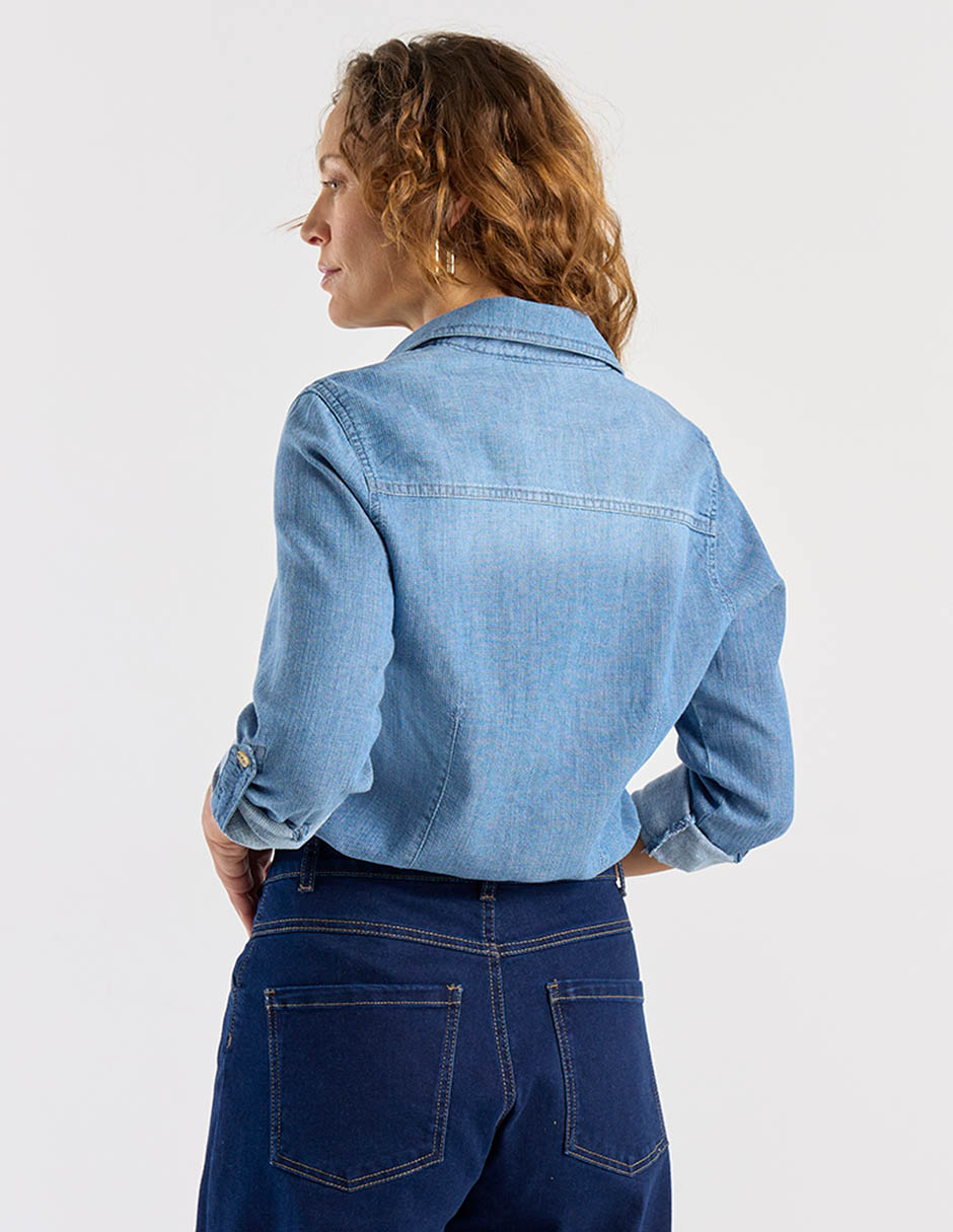 Blusa camisera Lieb manga larga para mujer 12