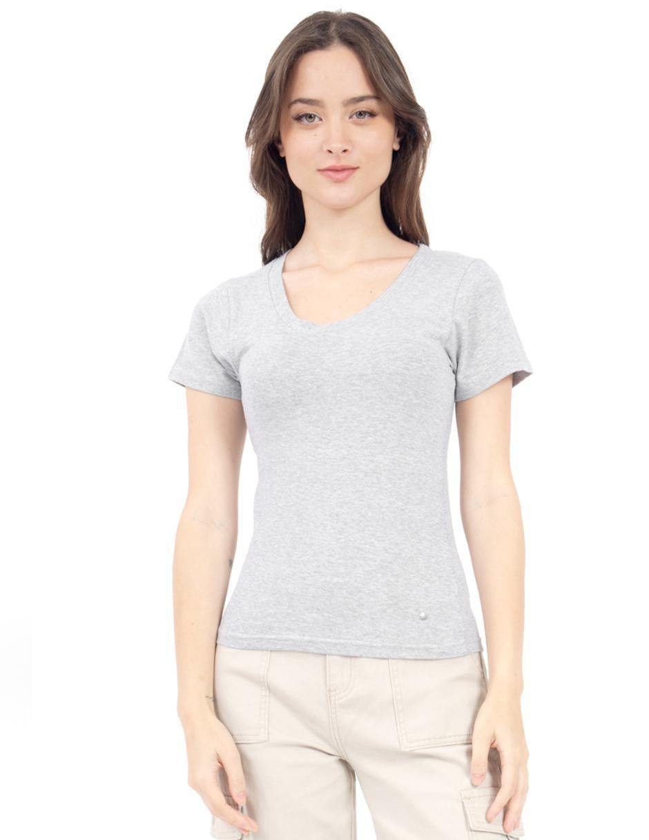 Set playera manga corta Quarry Cropped cuello redondo para mujer