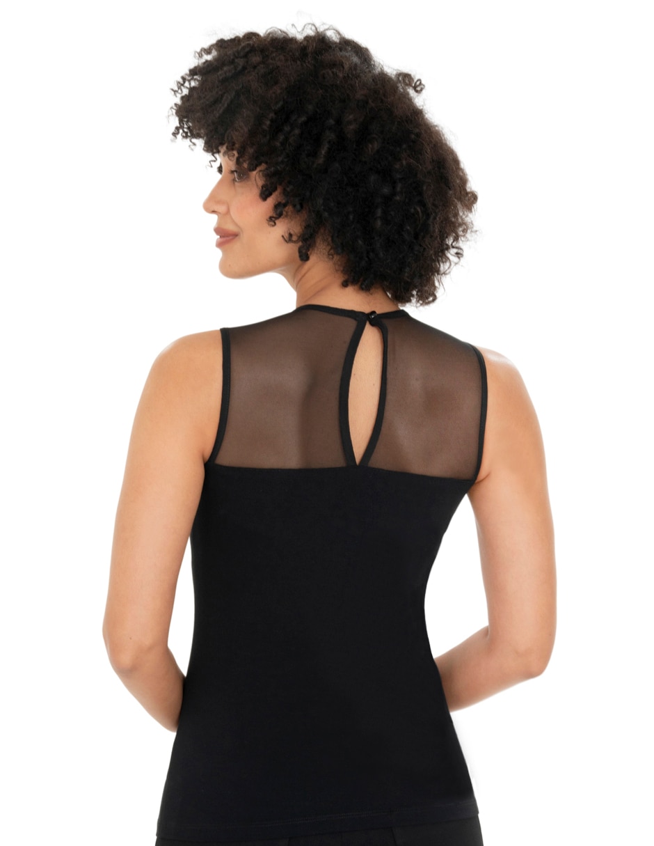 Playera cuello redondo mujer