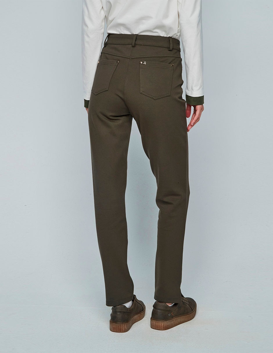 Pantalón chino straight para mujer 2