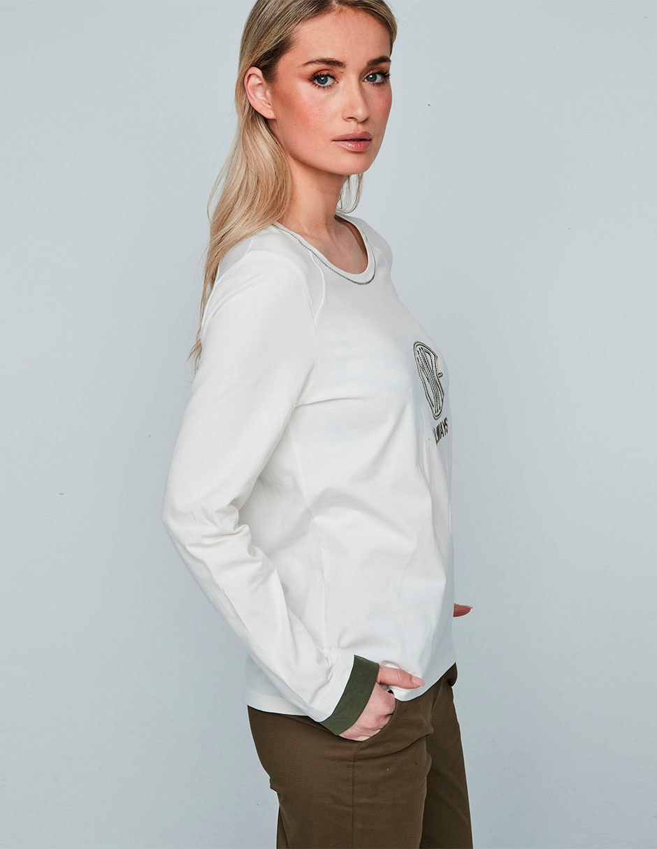 Blusa manga larga para mujer 4