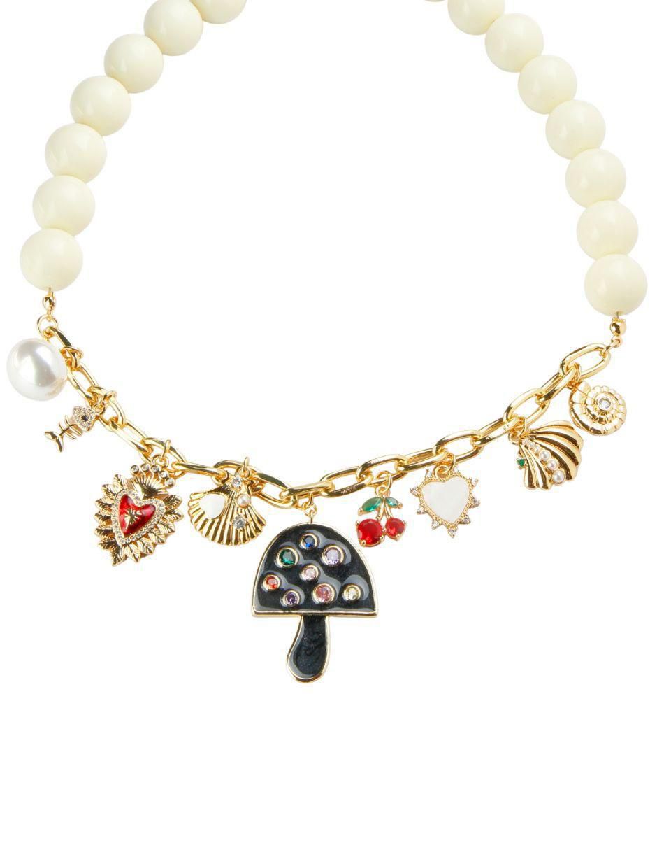 Collar hongo Charmelia con acabado baño de oro 18 K Collar hongo Charmelia con acabado baño de oro 18 K