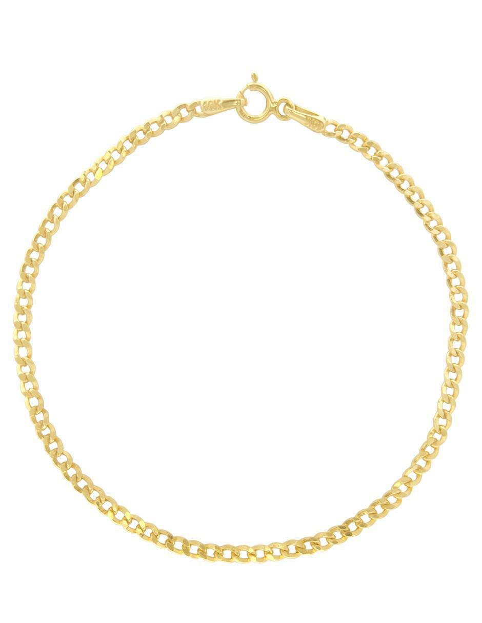 Pulsera de oro 10 K acabado pulido Pulsera de oro 10 K acabado pulido