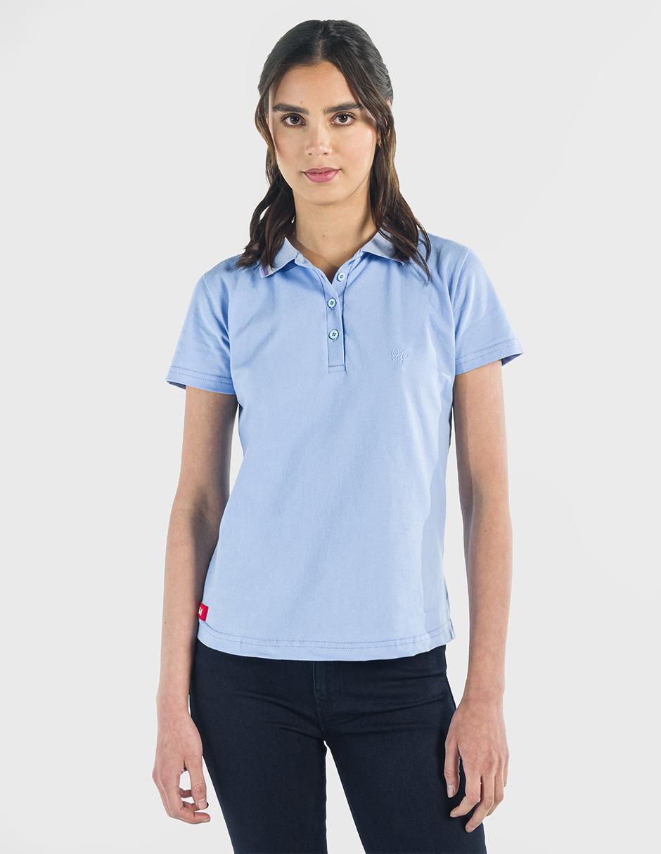 Playera tipo polo para mujer