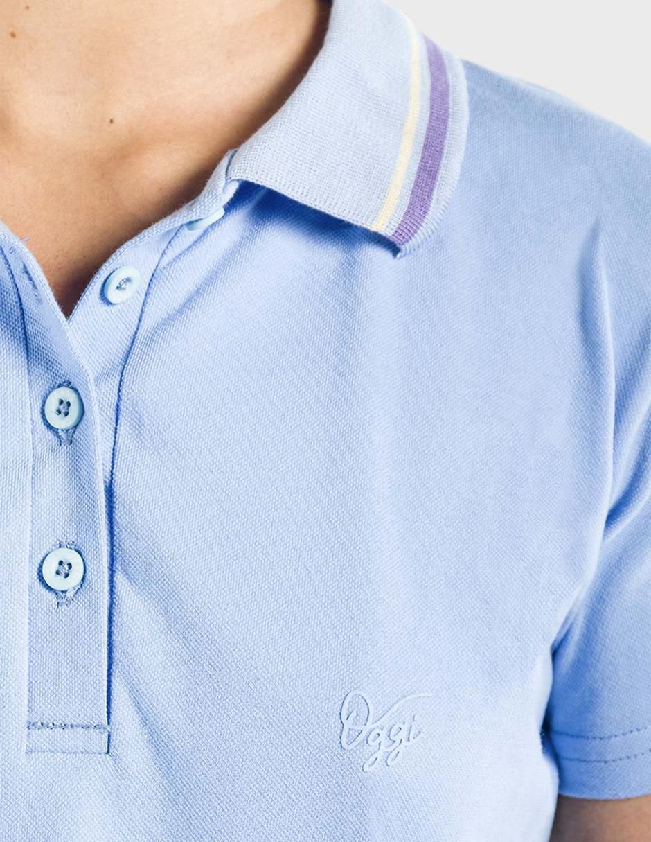 Playera tipo polo para mujer 5
