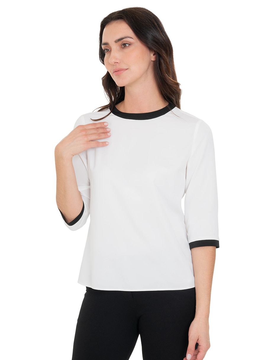 Blusa manga 3/4 para mujer 1