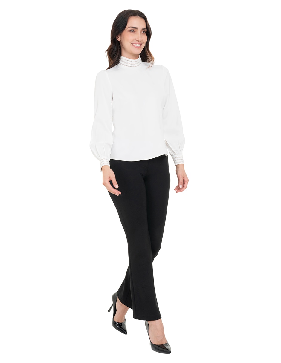 Blusa manga larga para mujer