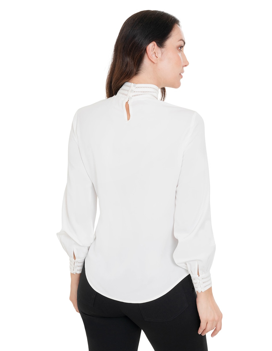 Blusa manga larga para mujer