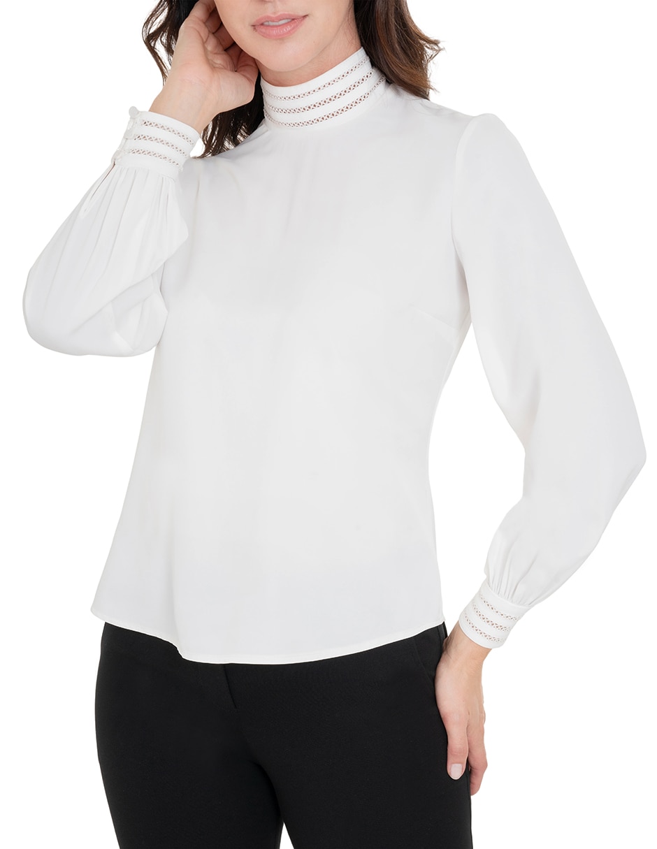 Blusa manga larga para mujer