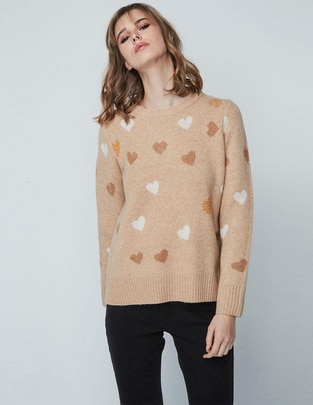 Suéter cuello redondo para mujer 1