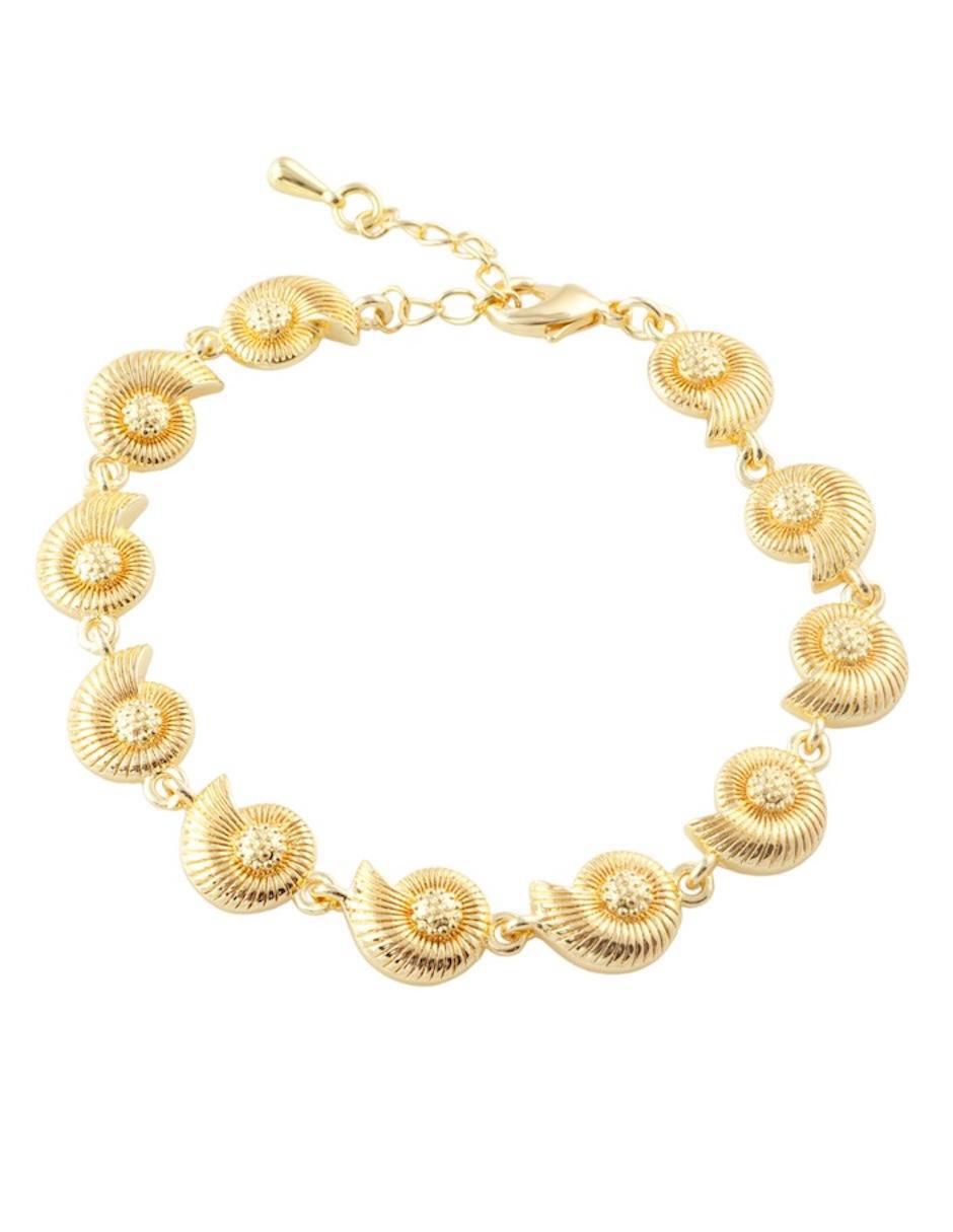 Pulsera Naiaréa acabado baño de oro 18 K