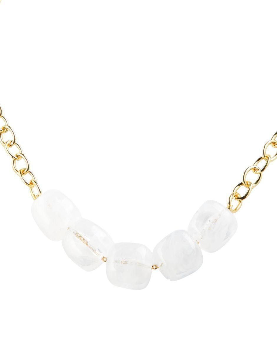 Collar cuadrado Clairéa de baño de oro 18 K Collar cuadrado Clairéa de baño de oro 18 K