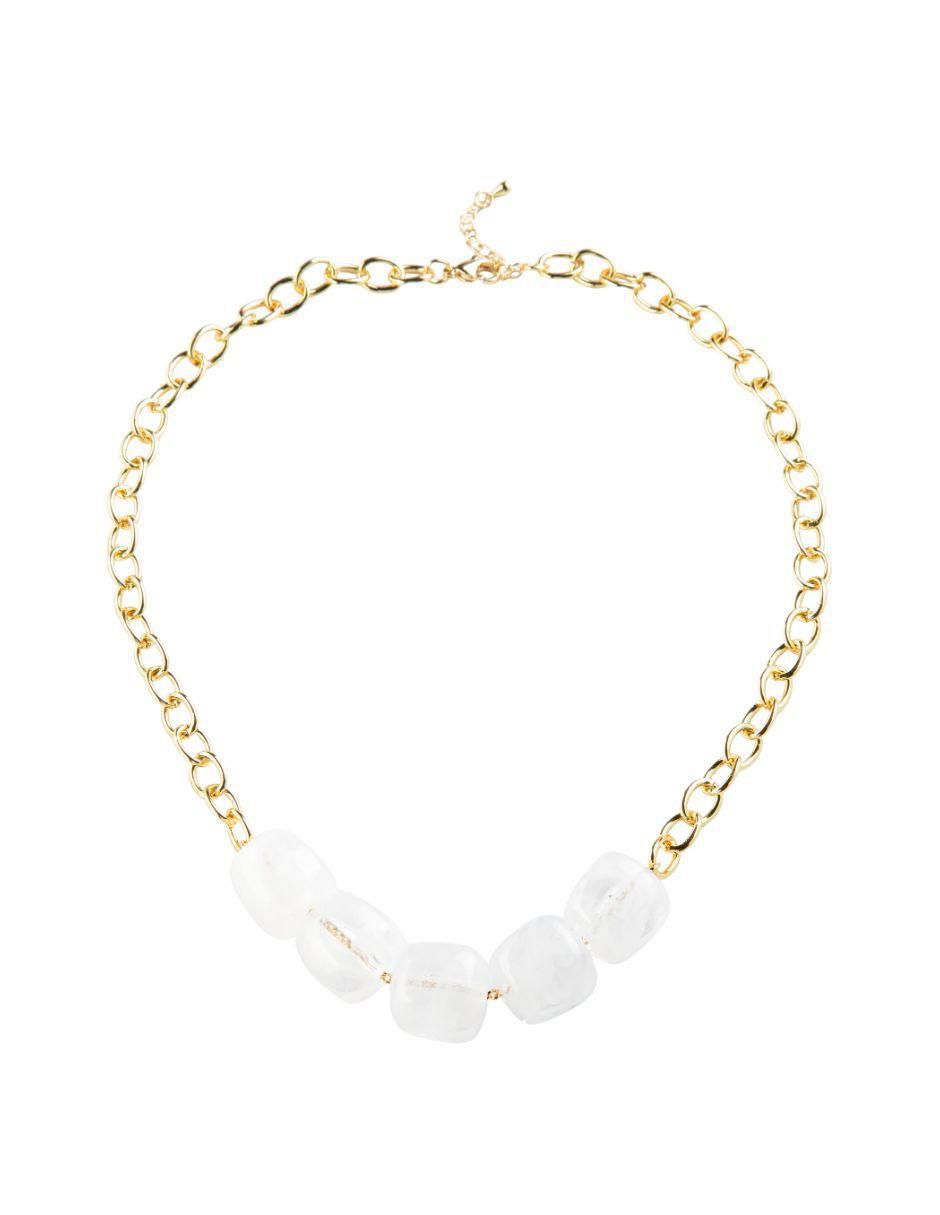 Collar cuadrada Clairéa con acabado baño de oro 18 K 2