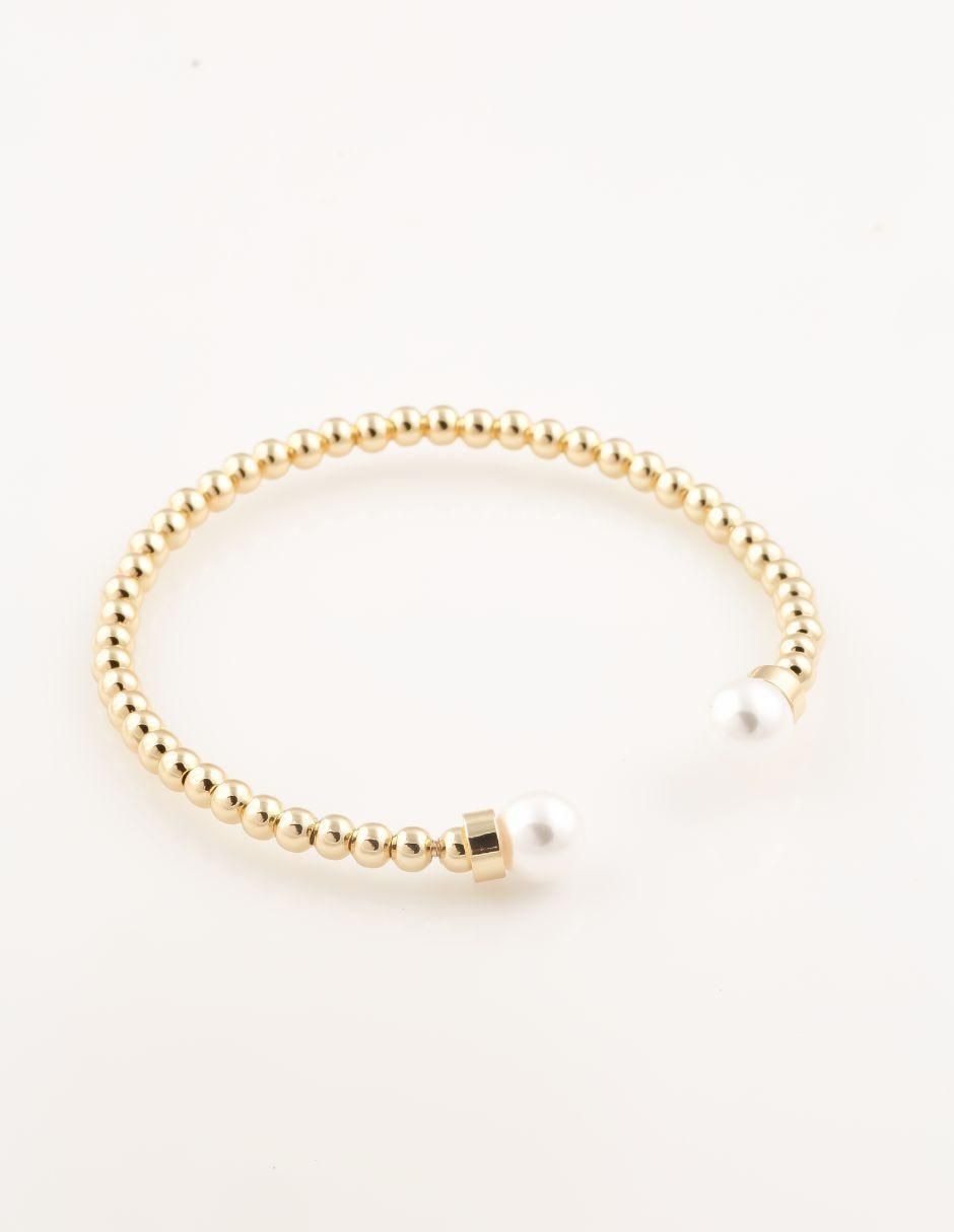 Brazalete con perla Linéale Perla acabado baño de oro 18 K 2