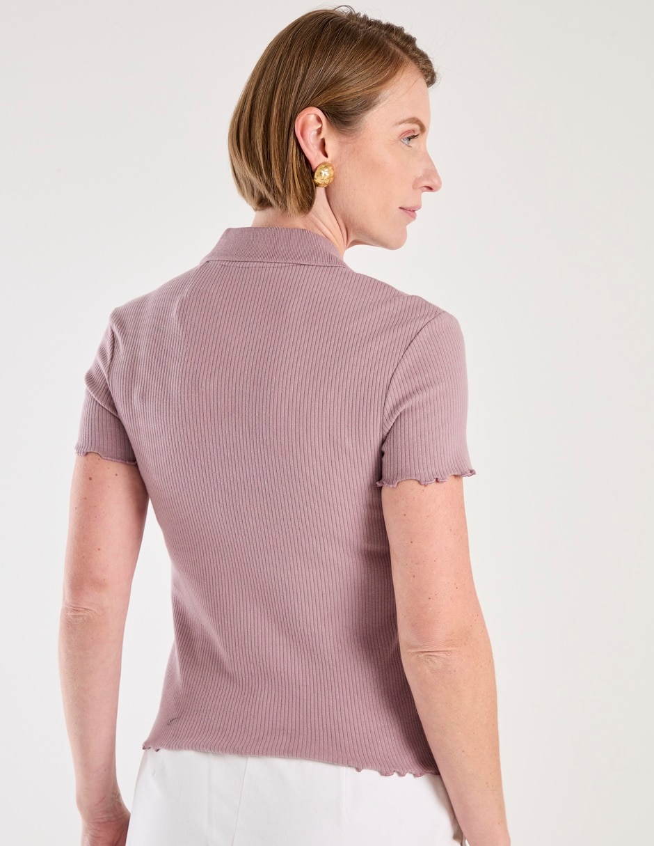 Playera tipo polo para mujer 2