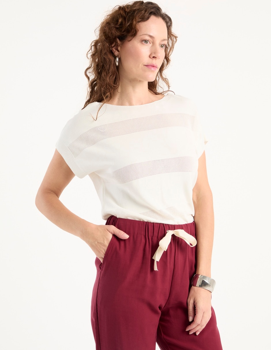 Blusa manga corta para mujer 1