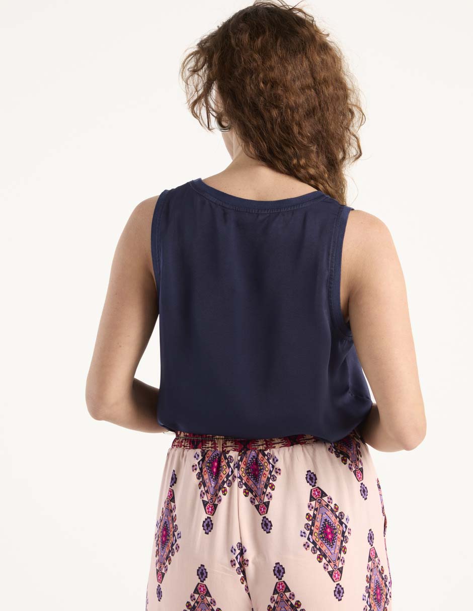 Blusa manga corta para mujer