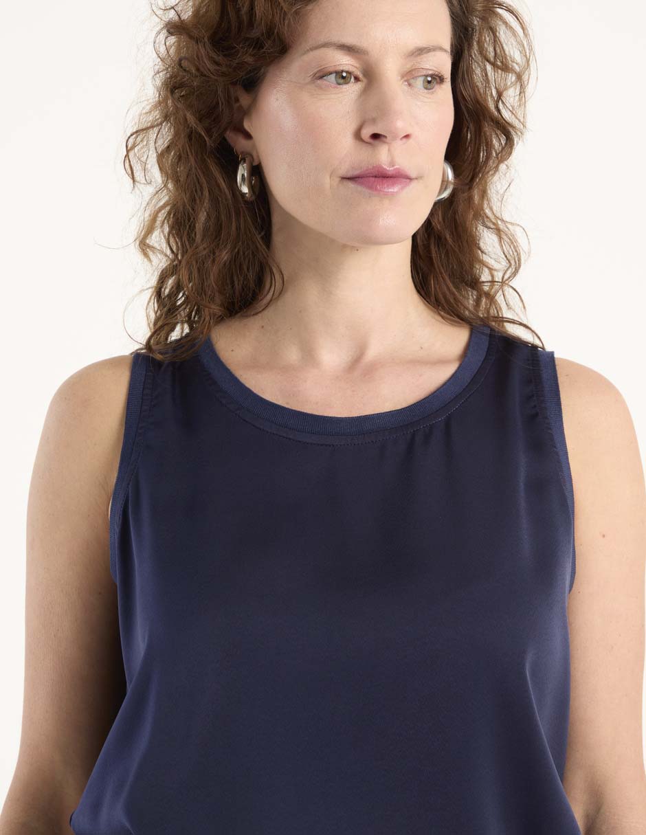 Blusa manga corta para mujer