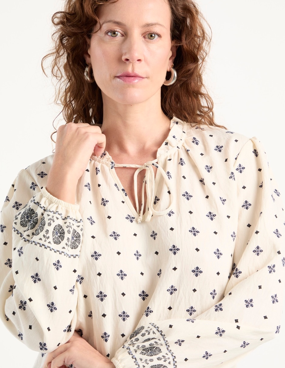 Blusa Lieb manga larga para mujer