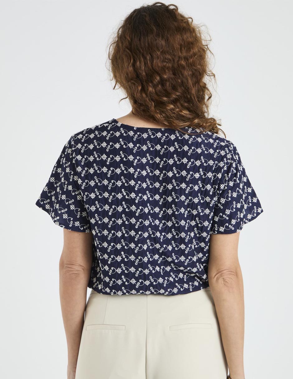 Blusa manga corta para mujer 6