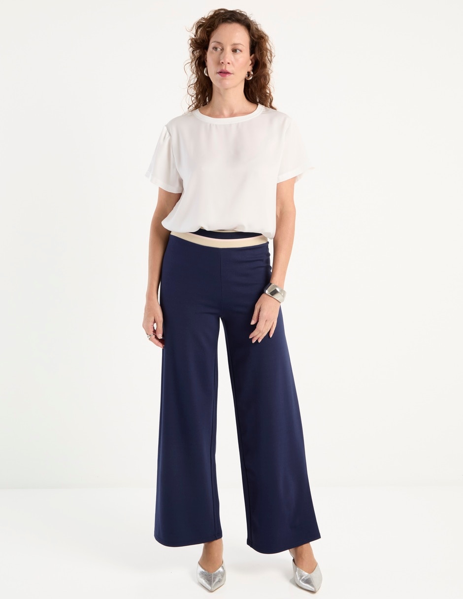 Pantalón coulotte slim para mujer 6