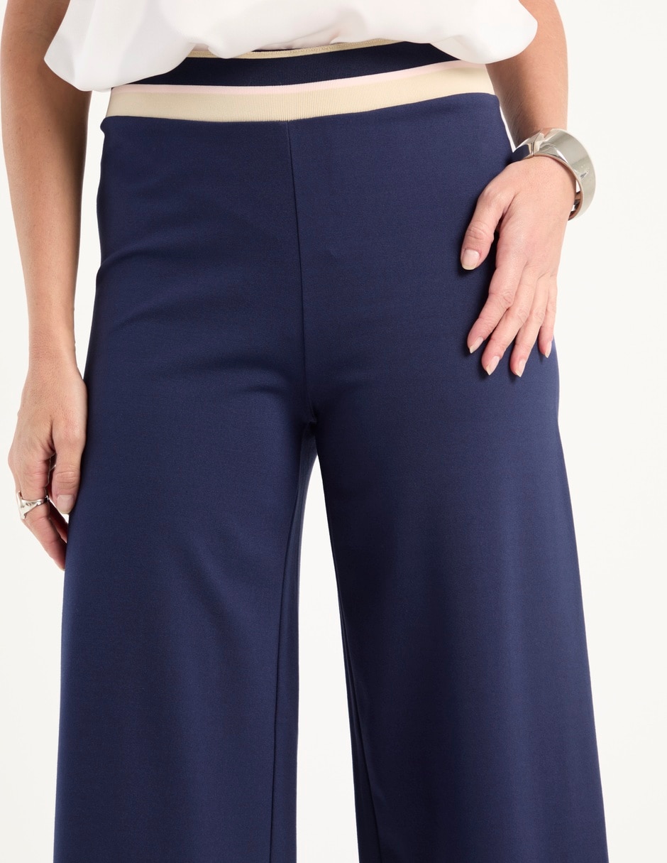 Pantalón coulotte slim para mujer 7