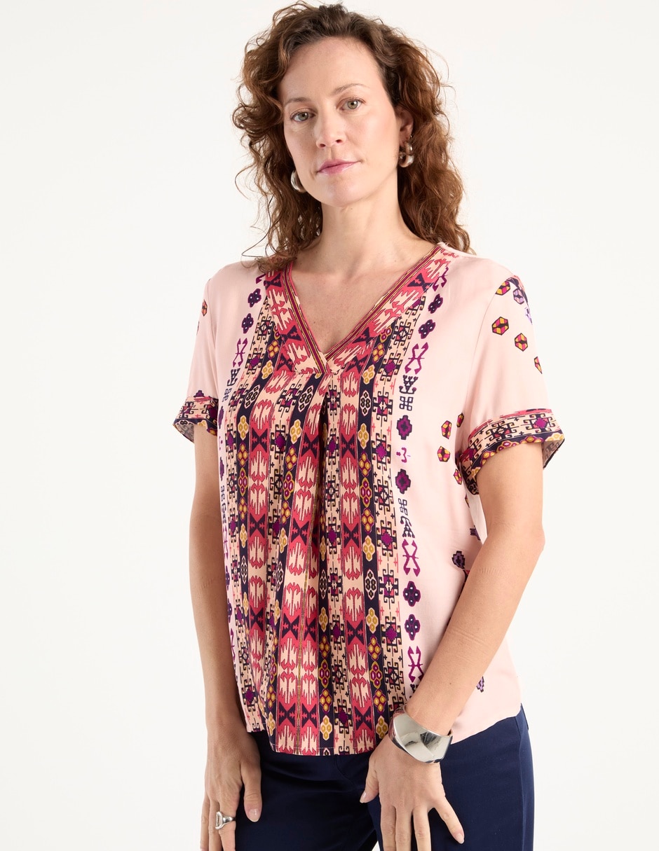 Blusa manga corta para mujer 1
