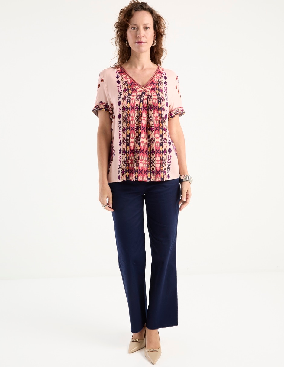 Blusa manga corta para mujer 6