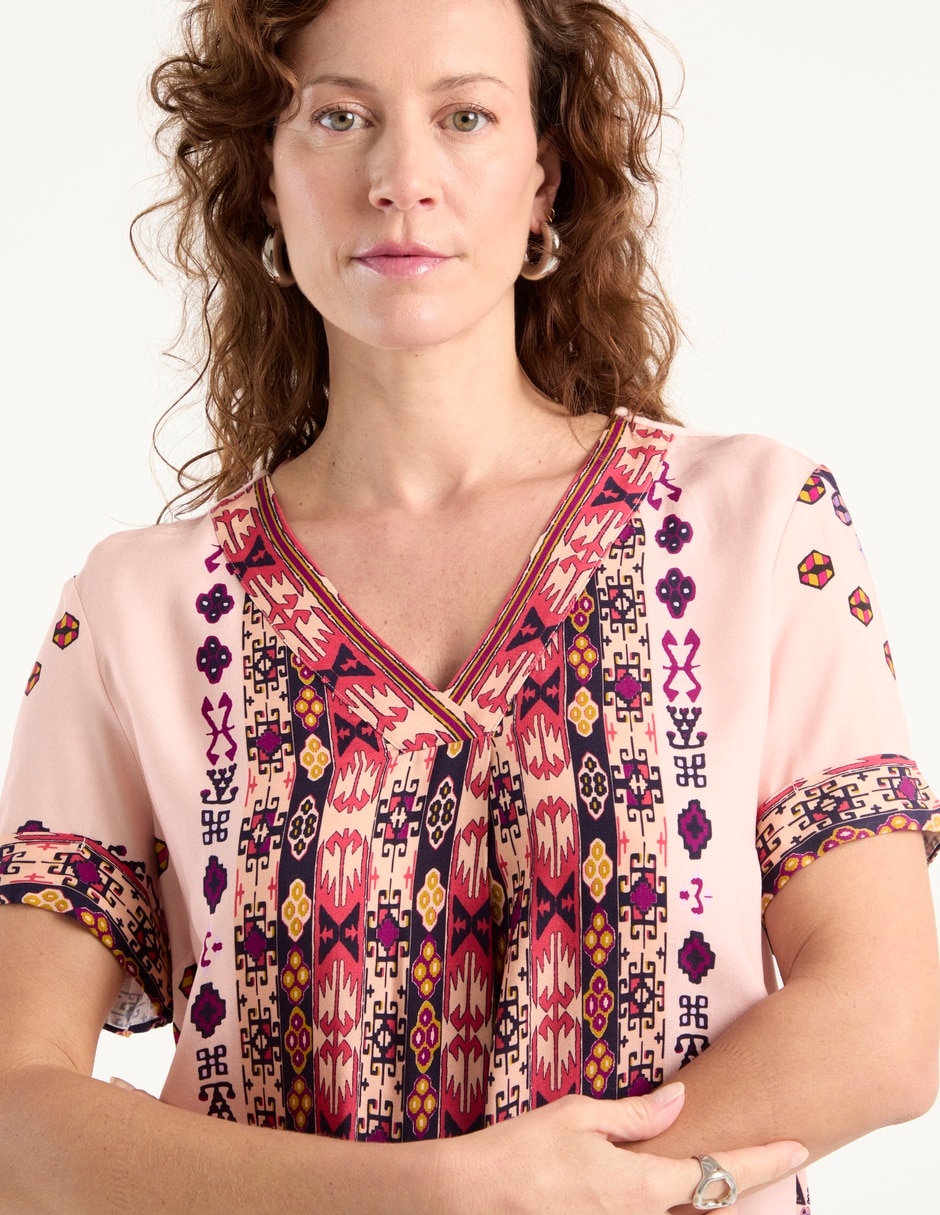 Blusa manga corta para mujer 7