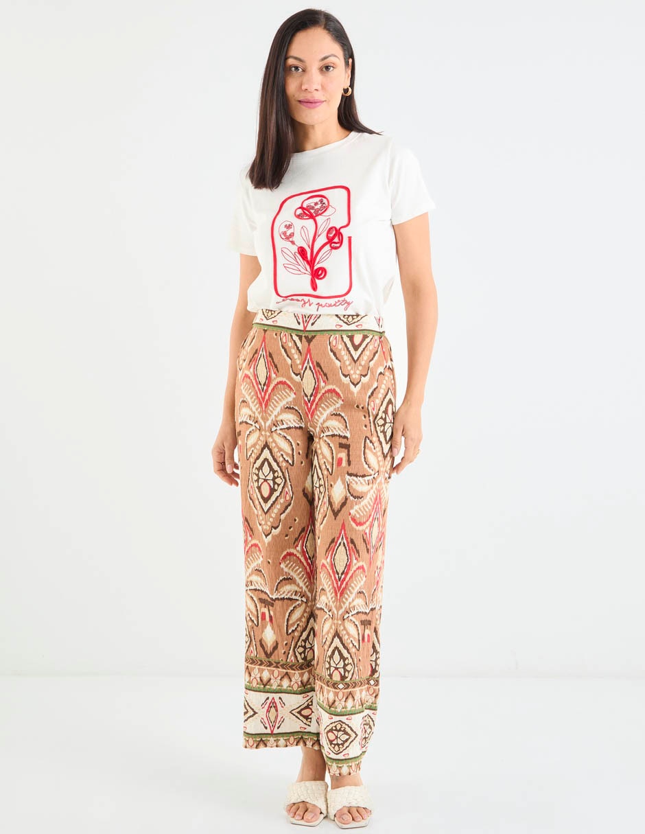 Playera manga corta cuello redondo para mujer 9