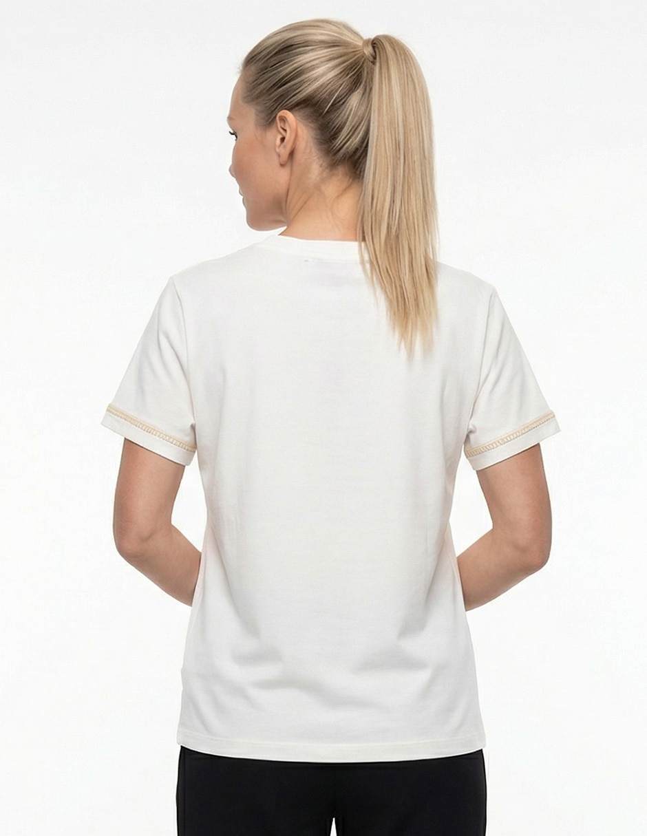 Playera manga corta Lieb cuello redondo para mujer