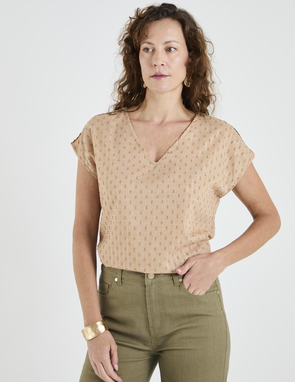 Blusa manga corta para mujer Blusa manga corta para mujer