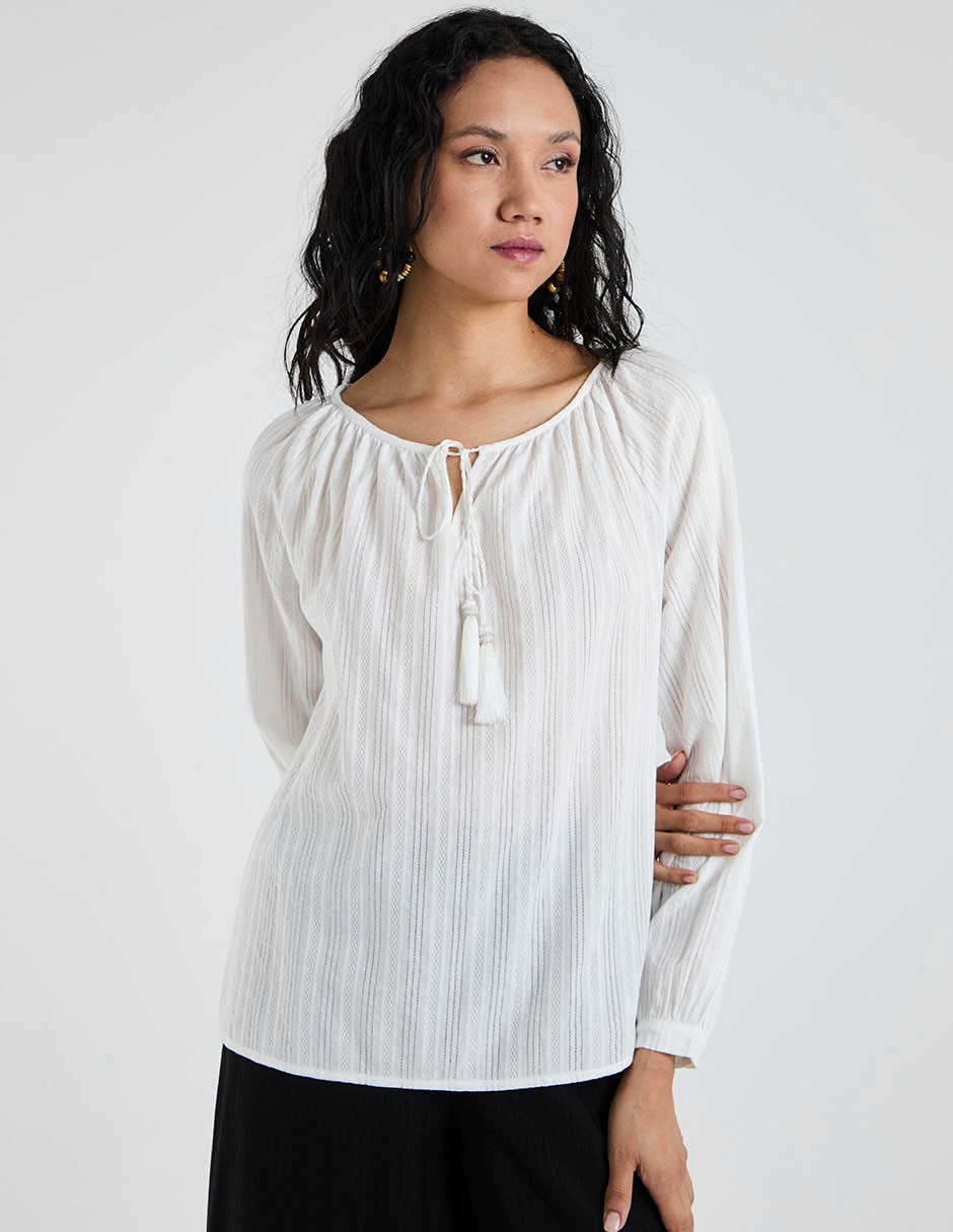 Blusa manga larga para mujer 1
