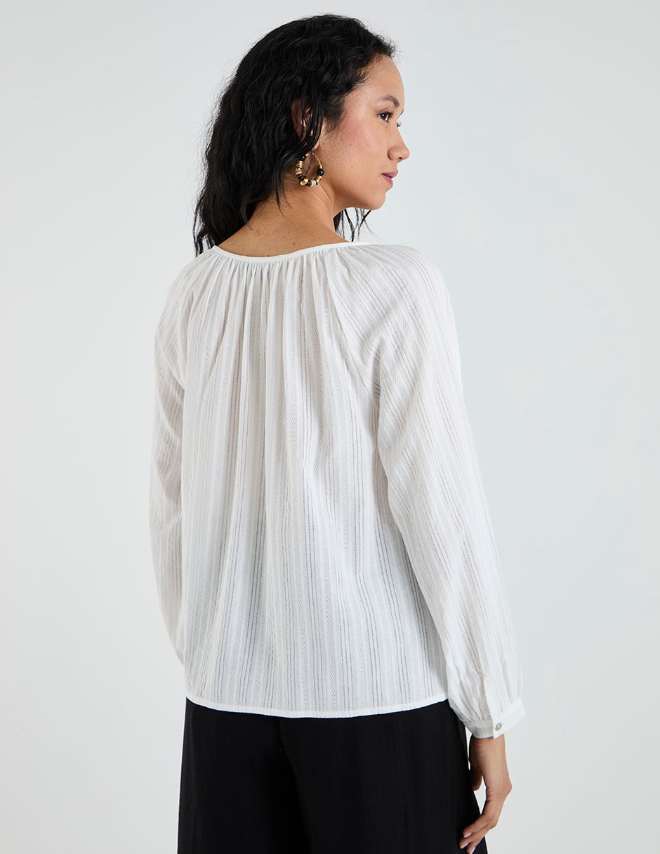 Blusa manga larga para mujer 5