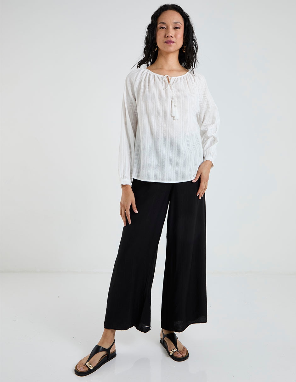 Blusa manga larga para mujer 6