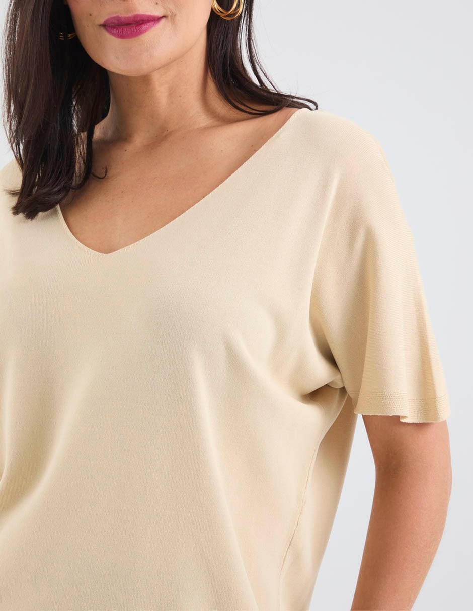 Blusa manga corta para mujer 4
