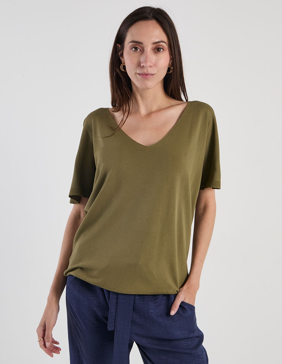 Blusa manga corta para mujer 1