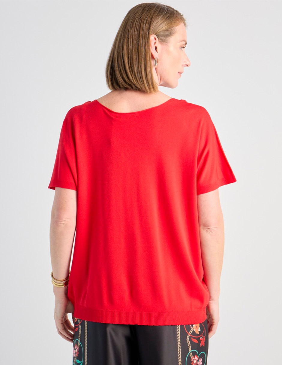 Blusa Lieb manga corta para mujer