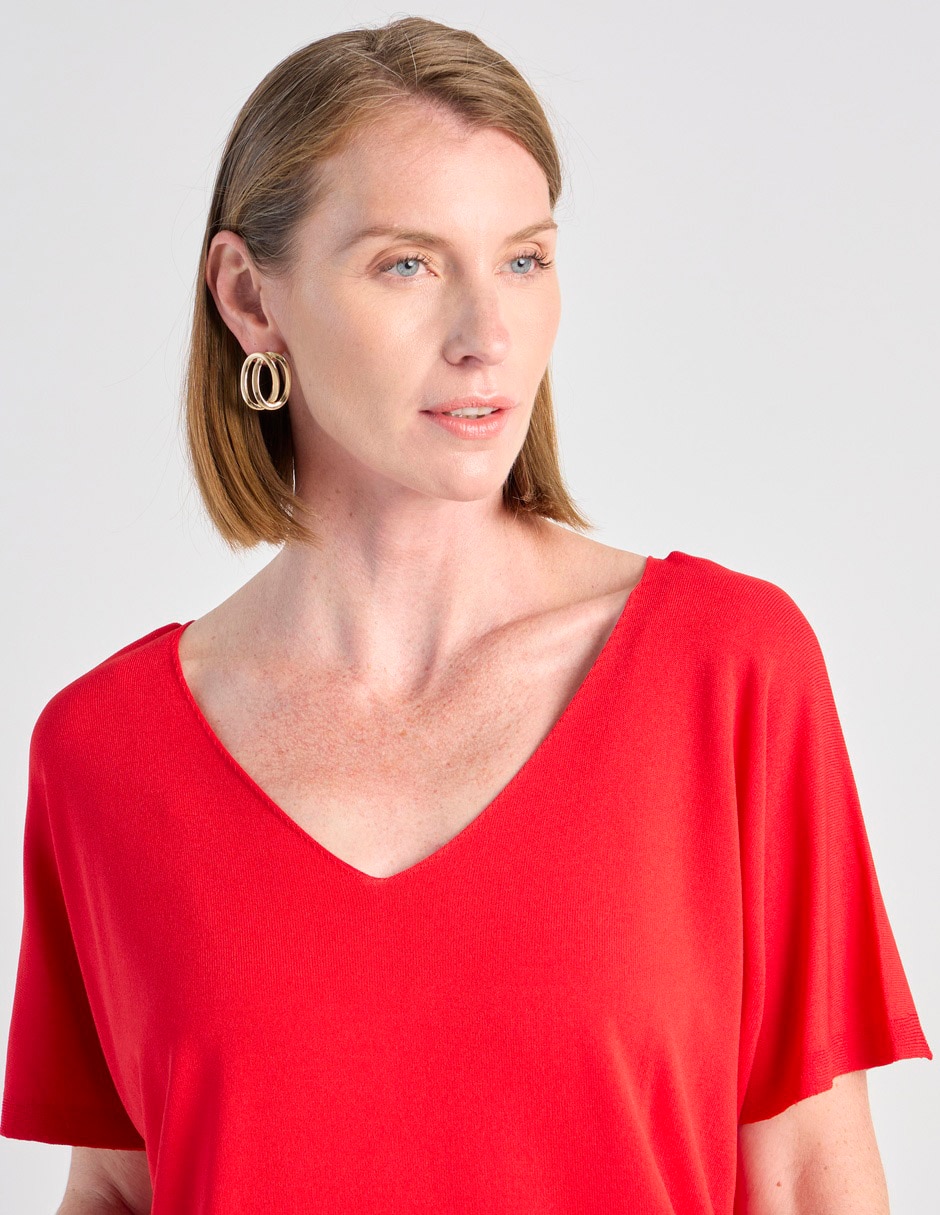 Blusa Lieb manga corta para mujer