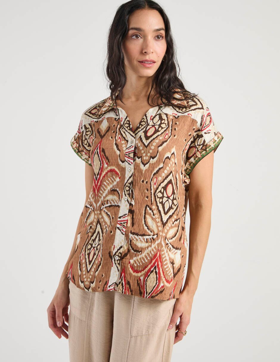 Blusa manga corta para mujer 2